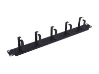 Equip 19" Kabelmanagement 5xMetallringe  Plastik 1U...