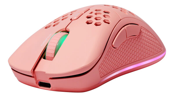 Deltaco Gaming Maus wireless, RGB, pink
