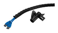 Neomounts Kabelspirale 200x1,5cm 1-4Kabel schwarz