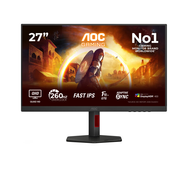 AOC 68,6cm (27")  Q27G4ZR 16:09 2xHDMI+DP black/red