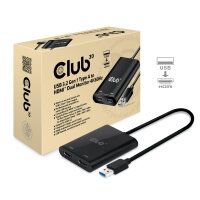 Club 3D USB 3.1-A/2x HDMI 2.0