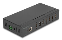 DELOCK Industrie Hub 7 x USB 2.0 Typ-A mit 15 kV ESD Schutz