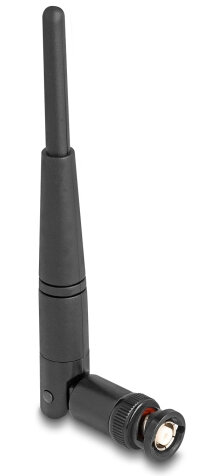 DELOCK WiFi 2,4 GHz Antenne BNC Stecker 2 dBi 14,5 cm omnidi