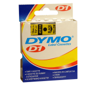 DYMO D1  Schriftband         6mmx7.0m schwarz->gelb