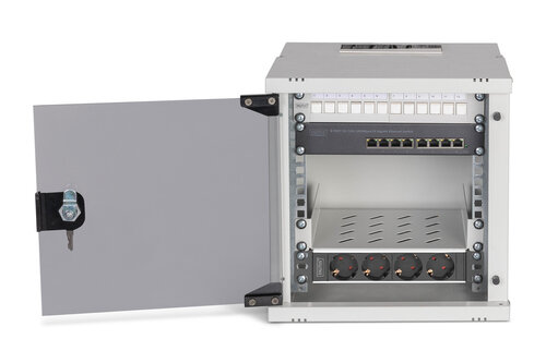 DIGITUS Netzwerk-Set 254 mm (10") - 6HE, 312x300 mm (BxT) gr