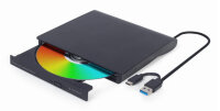 Gembird SlimLine External DVD Drive USB Externes DVD...