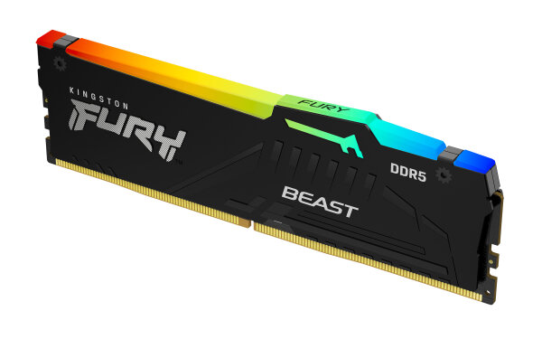 DDR5  32GB PC 6000 CL36 Kingston 1Rx8 FURY Beast RGB retail
