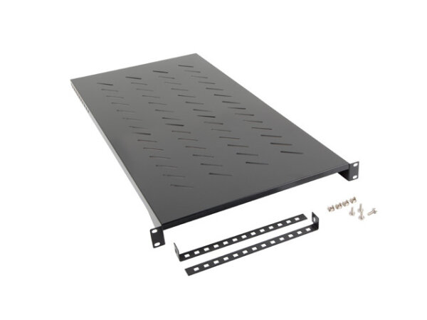 LANBERG 19" Fachboden 1U 483x910mm, max. 25kg, schwarz