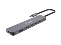 Equip Adapter USB-C->HDMI/3xUSB-C/USB-A  4K/ 60Hz...