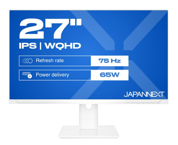 JAPANNEXT 68,6cm JN-IPS270WQHD75F-C65W-HSP-W  HDMI/DP   WQHD