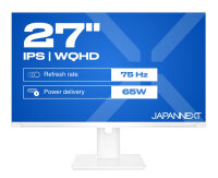 JAPANNEXT 68,6cm JN-IPS270WQHD75F-C65W-HSP-W  HDMI/DP   WQHD
