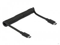 DELOCK USB 10 Gbps Spiralkabel USB-C St zu USB-C St PD 3A
