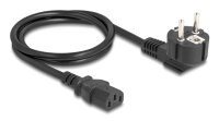 DELOCK Netzkabel ST CEE 7/7 90° -> C13 BU 1m,...