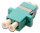 DIGITUS LWL Kupplung LC->LC Multimode Duplex OM3 aqua Bulk