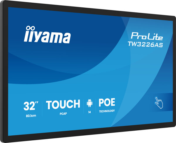 IIYAMA 80,1cm (31,5") TW3226AS-B3P 16:9 M-Touch M-HDMI Andr.