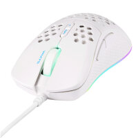 Deltaco Gaming Maus WM75 USB, RGB, weiß
