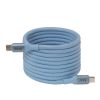 Club3D Lifestyle USB-C Magnetisches Kabel 240W 2m blau St/St