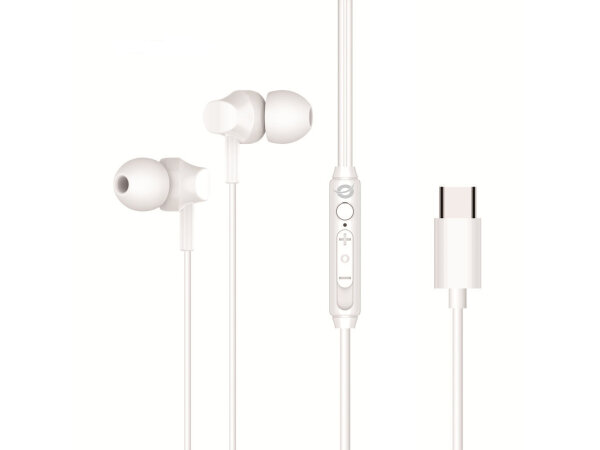 CONCEPTRONIC Headset In-Ear USB-C/Mikro/Bedien./+   1.20m ws
