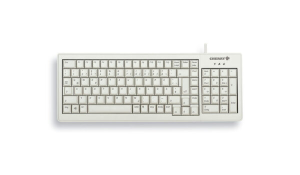 CHERRY ML5200 Tastatur Wired DE MX schwarz TKL 75% hellgrau