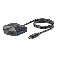 Manhattan 4-Port USB Hub USB-C Stecker  2xUSB-C 2xUSB-A Port