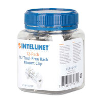 Intellinet Clip zur werkzeuglosen Rackmontage 1 HE 12er-Pack