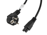 LANBERG Netzkabel CEE 7/7 90°->IEC 320 C5(MICKEY)...