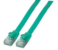 EFB RJ45 Flachpatchkabel U/FTP Cat.6A PVC  0.15m grün