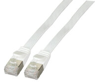 EFB RJ45 Flachpatchkabel U/FTP Cat.6A PVC  0.15m weiß