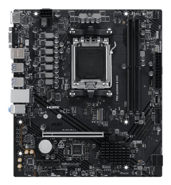 MSI Pro A620AM-B Evo                  (A620,AM5,mATX,DDR5)