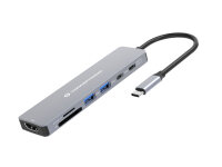 CONCEPTRONIC  7-1 Dock USB-C->HDMI/USB-C/2xUSB-A/+...