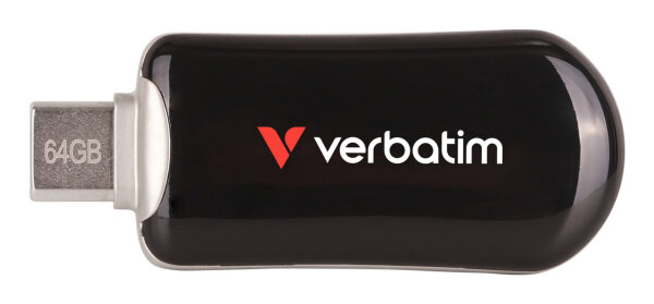 USB-Stick  64GB Verbatim 3.2 Typ C Plectra Flash Drive black