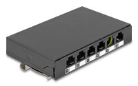 DELOCK Leergehäuse 6 Port für Keystone...