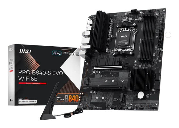 MSI Pro B840-S Evo Wifi6E          (B840,AM5,ATX,DDR5)