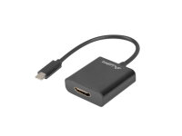 LANBERG USB-C(M)3.1->HDMI(F) Kabel 0,15m schwarz