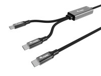 Equip Kabel USB-C4.0->C Y-Kabel  PD140W St/St  1.50m...
