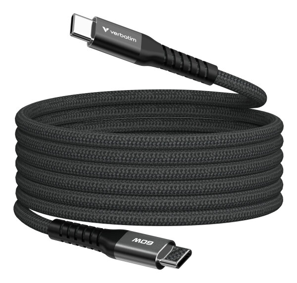 Verbatim Sync & Charge USB-C to USB-C  60W Magn. 120cm Black