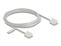 DELOCK RJ45 Netzwerkkabel Cat.6 UTP Ultra Slim 2m grau