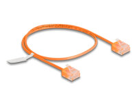 DELOCK RJ45 Netzwerkkabel Cat.6 UTP Ultra Slim 0,5 m orange
