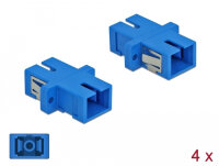Delock LWL Kupplung SC Simplex Bu zu SC Simplex Bu 4st blau
