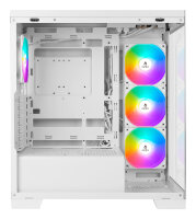 AZZA PC Gaming Gehäuse Midi Cove 570W USB 2/3 type C White
