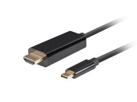 LANBERG USB-C(M)->HDMI(M) Kabel 3,0m 4K 60Hz schwarz