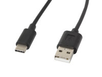 LANBERG USB-C(M)->USB-A(M)2.0 Kabel 1,8m schwarz