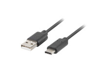 LANBERG USB-C(M)->USB-A(M)3.1 Kabel 1,8m schwarz