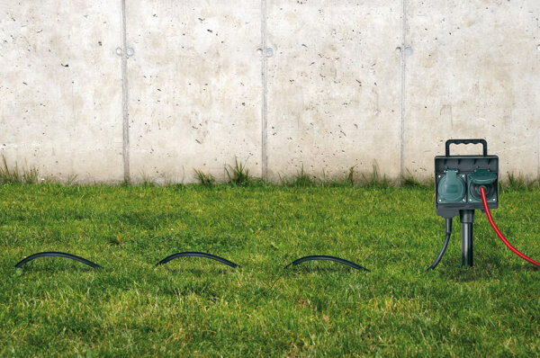 Brennenstuhl Gartensteckdose mit Erdspieß  IP44 2x 1.4m