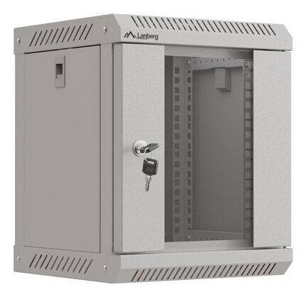 LANBERG 10"  6U 300x300 Wandgehäuse Glastür (FlatPack) gr