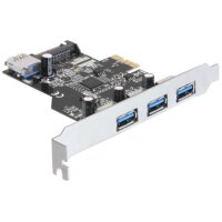 DELOCK PCI Expr Card 3x USB3.0 ext + 1x USB3.0 int +LowProfi