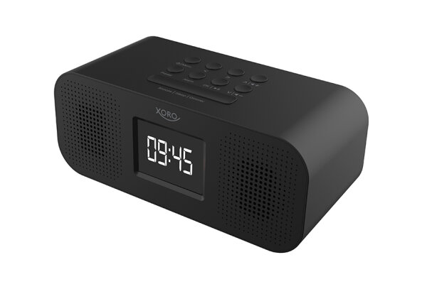 Xoro Wecker mit Radio Bluetooth Farb-Display Stereo Lautsp.