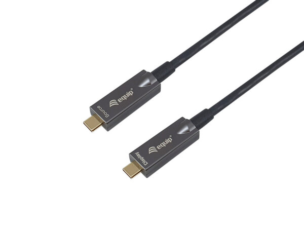 Equip Kabel USB-C3.2->C AOC  8K  PD60W  St/St 15.00m schwarz
