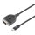 MANHATTAN USB-C auf Seriell DB9/RS232 Adapter PL2303GT 1m