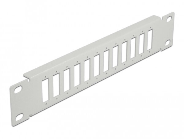 DELOCK 10" LWL Patchpanel 12 Port SC Dup./LC Quad 1 HE grau